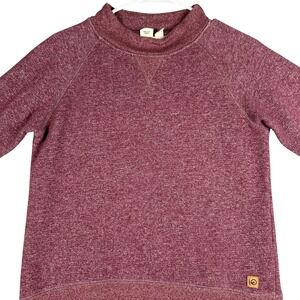 Tentree Womens XS Raglan Sweatshirt Heather Burgundy Marled Pullover *Read*